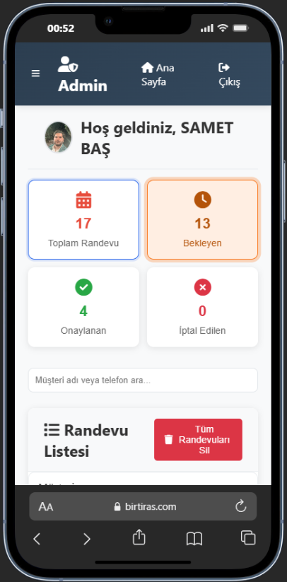 Admin Panel - Ana Sayfa